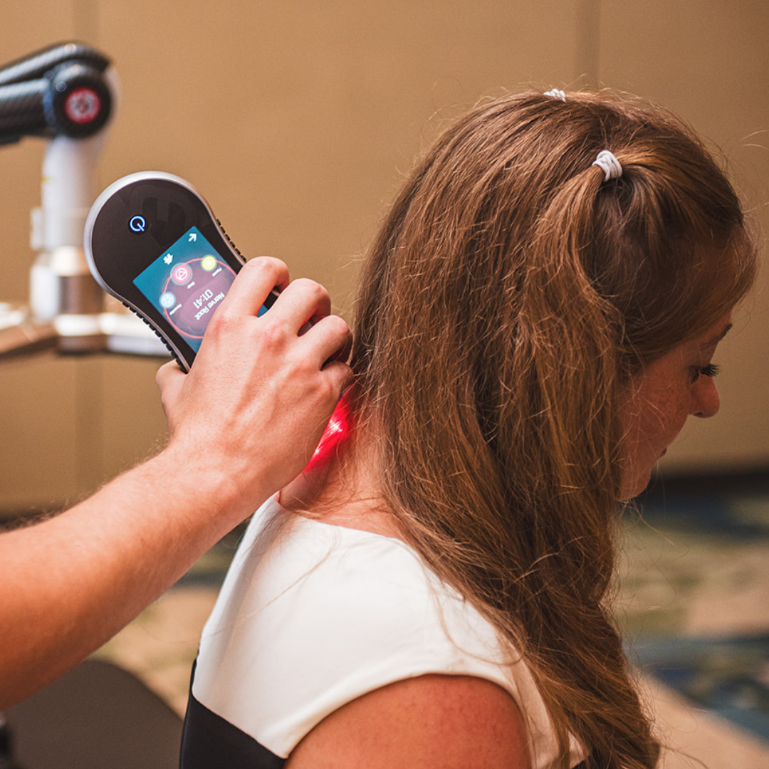 Erchonia Low Level Therapy Treatment on painful neck Erchonia Low Level Therapy Treatment on painful neck